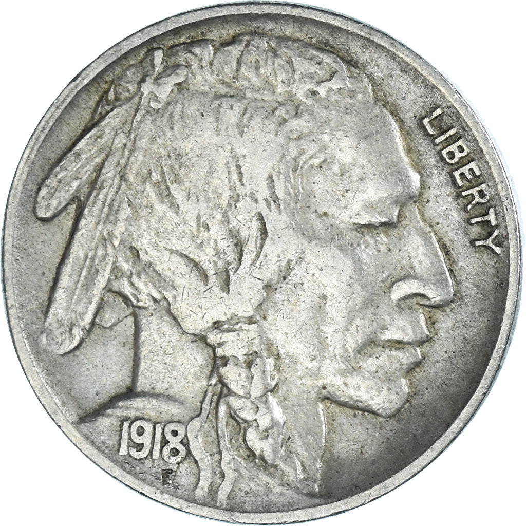 Moeda, Estados Unidos da América, 5 Cents, 1918