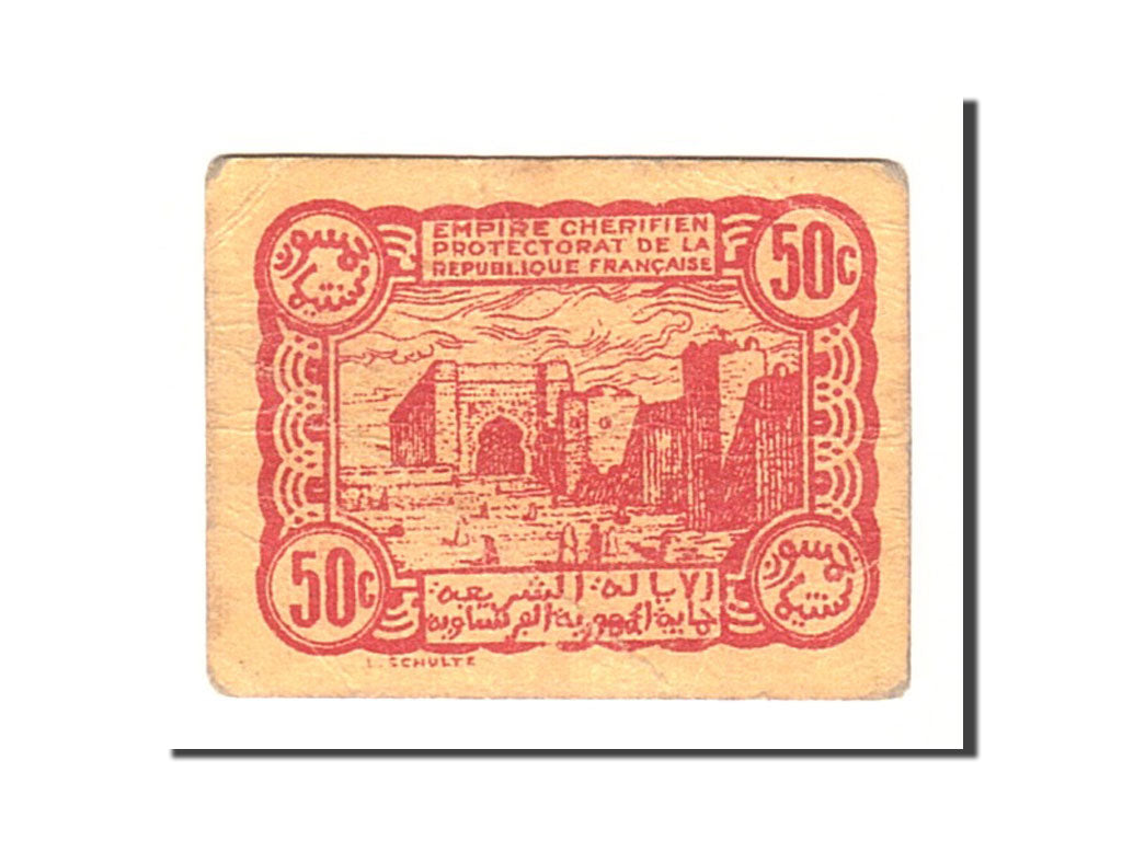 Morocco, 50 Centimes, 1944, KM:41, 1944-04-06, EF(40-45)