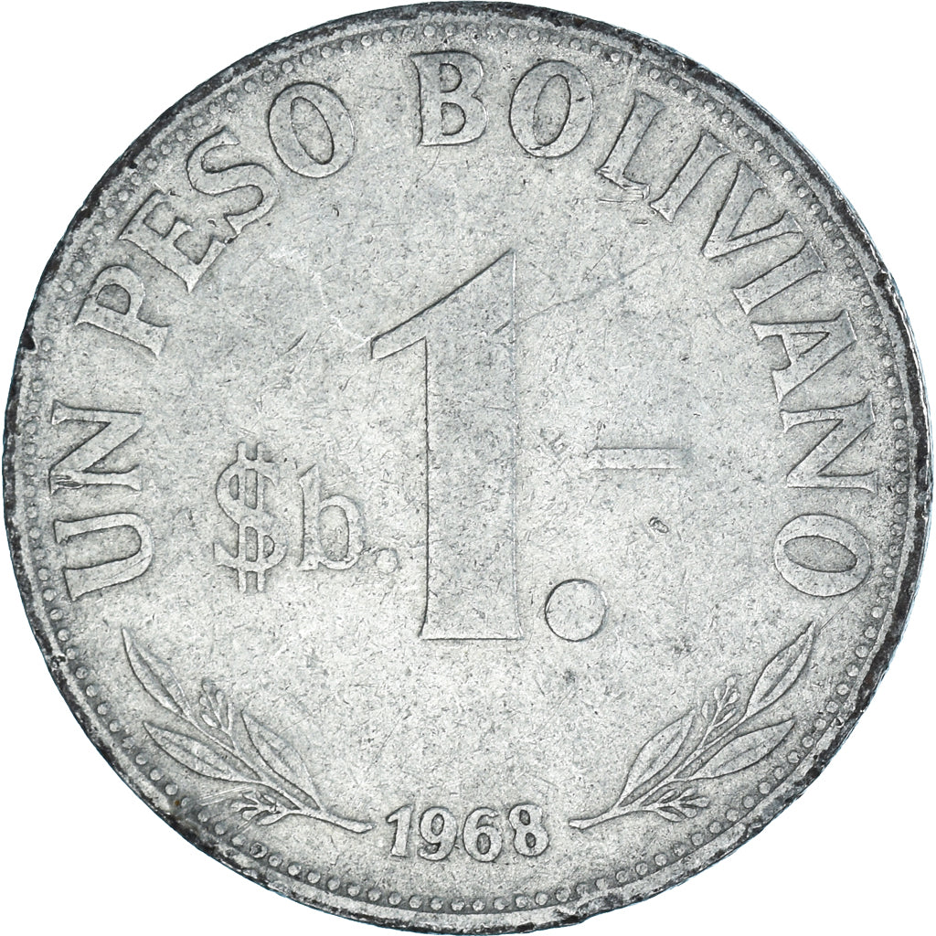 Münze, Bolivien, Peso Boliviano, 1968