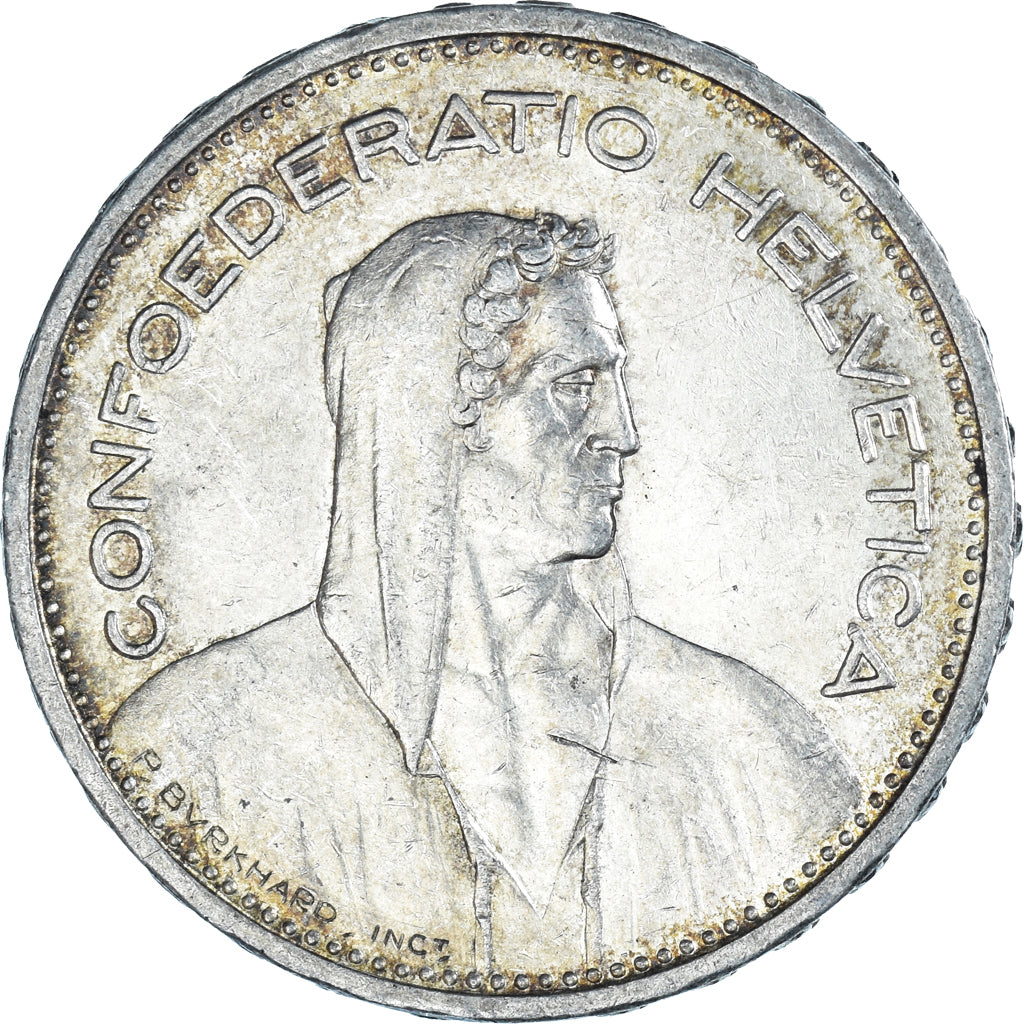 Munten, Zwitserland, 5 Francs, 1940