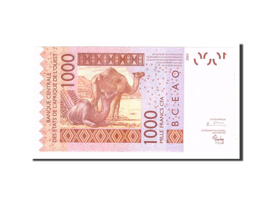 Banknote, West African States, 1000 Francs, 2003, Undated, KM:115Aa, UNC(65-70)