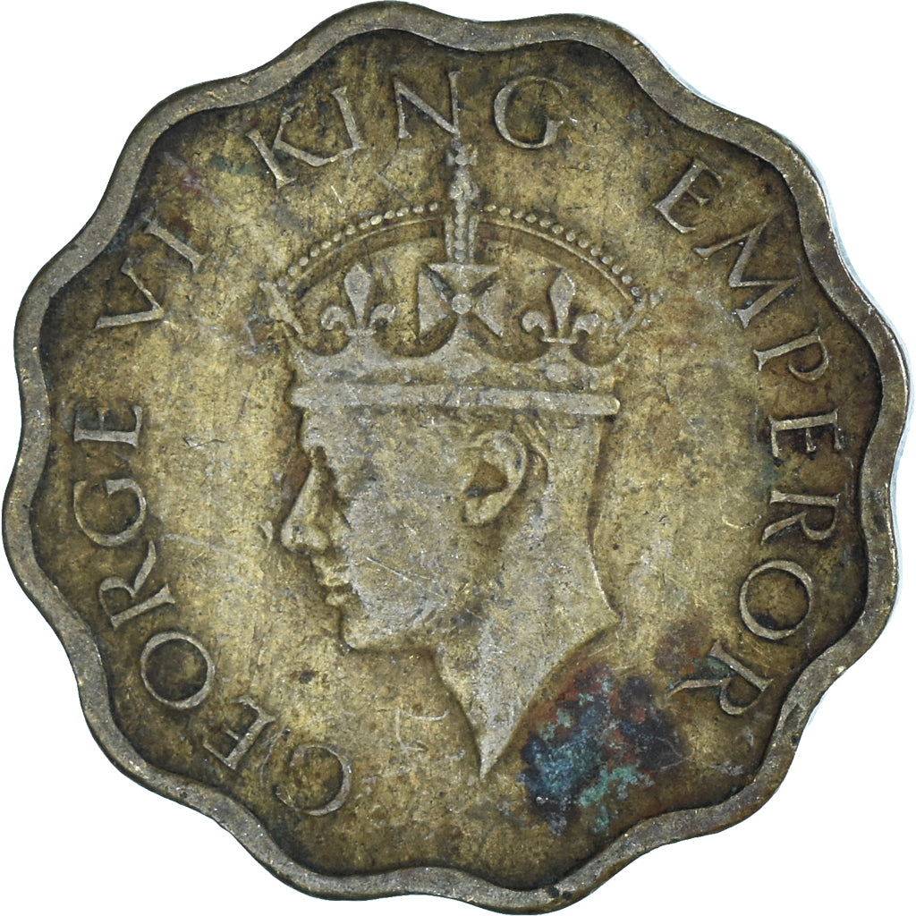 Coin, India, Anna, 1942