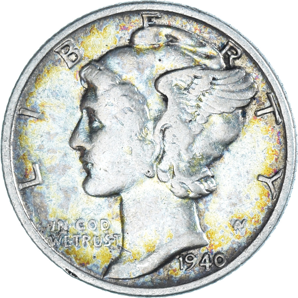 Coin, United States, Dime, 1940