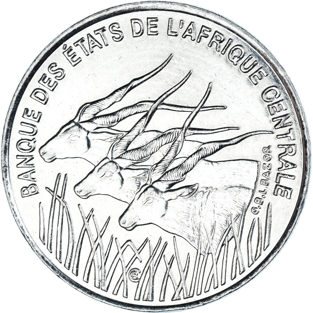 Coin, Central African Republic, 100 Francs, 1996