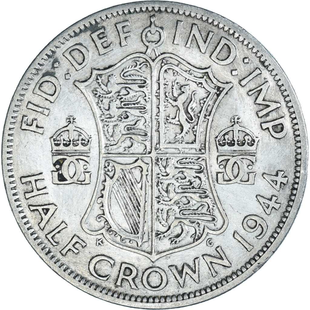 Moeda, Grã-Bretanha, 1/2 Crown, 1944