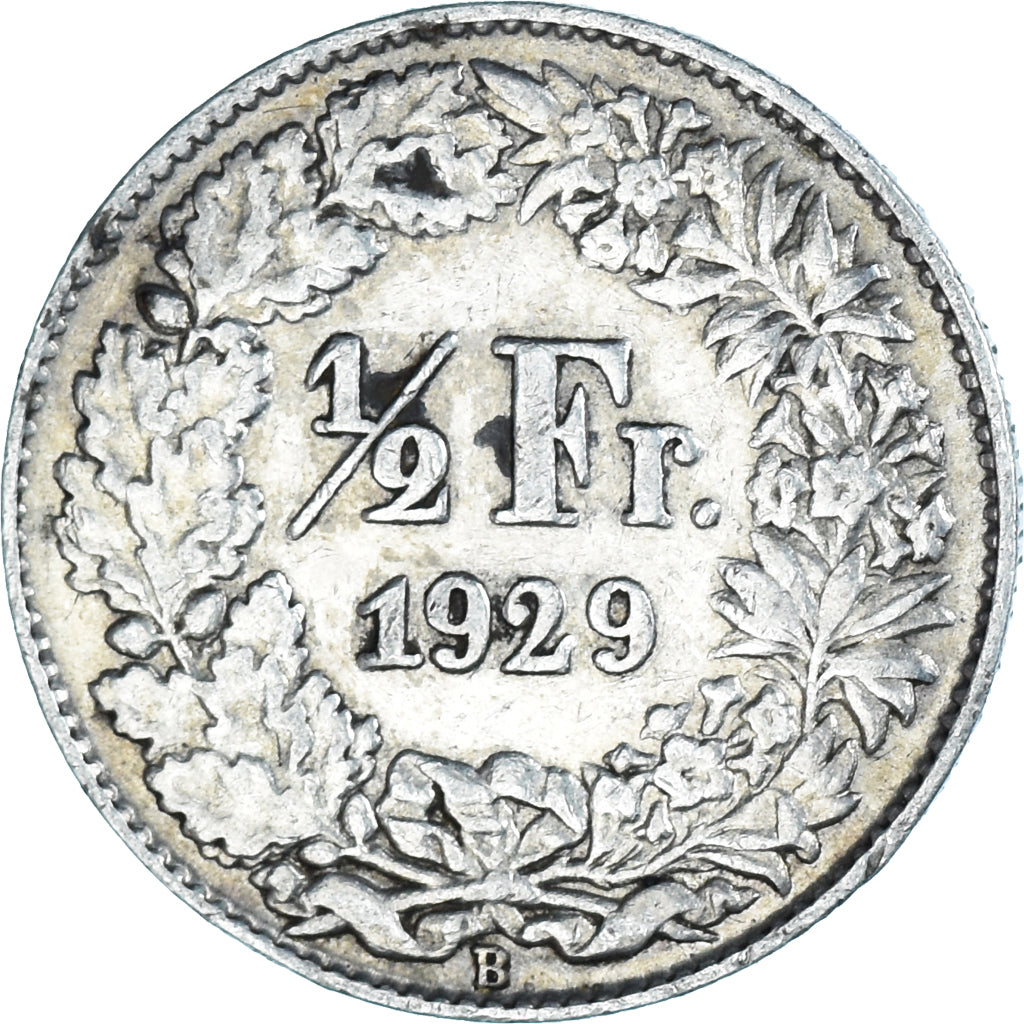 Moneta, Szwajcaria, 1/2 Franc, 1929