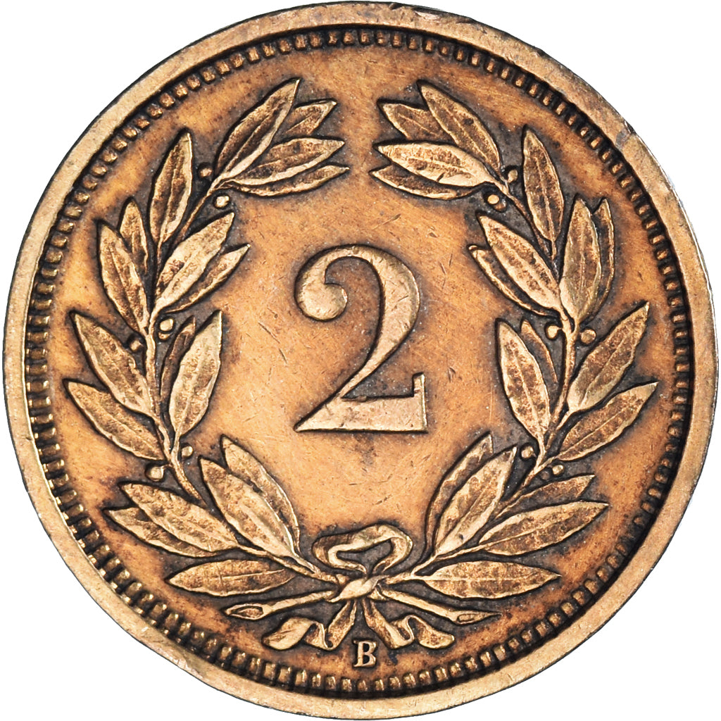 Monnaie, Suisse, 2 Rappen, 1937