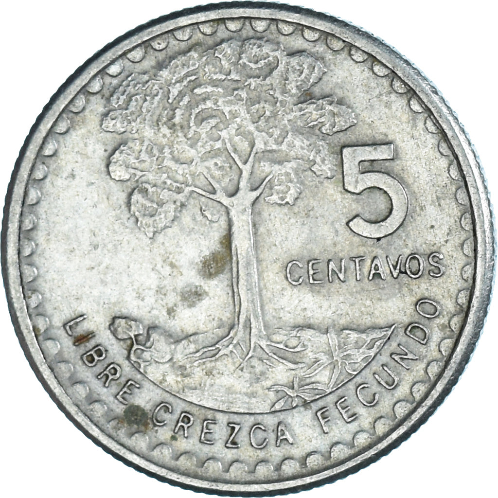 Moneda, Guatemala, 5 Centavos, 1974