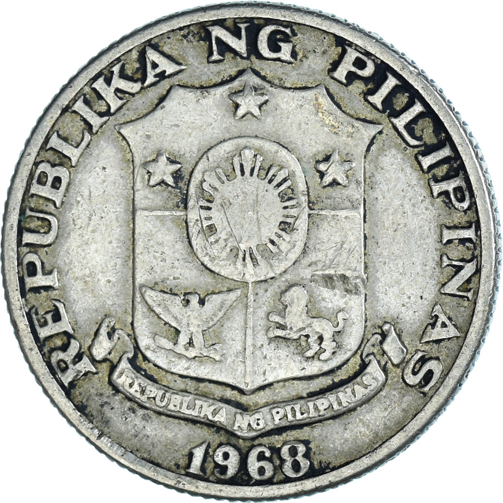 Moneda, Filipinas, 25 Sentimos, 1968