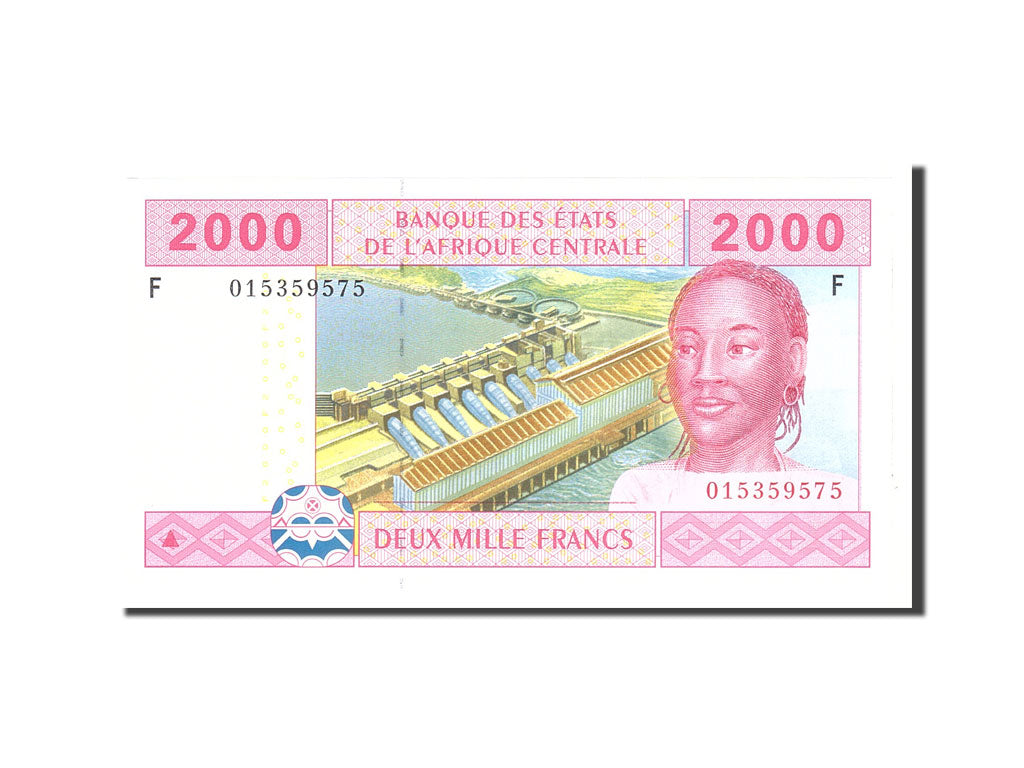Banknote, Central African States, 2000 Francs, 2002, Undated, KM:508F, UNC(63)
