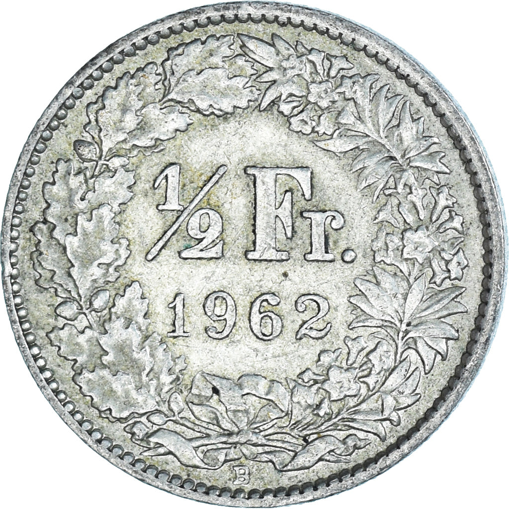 Münze, Schweiz, 1/2 Franc, 1962