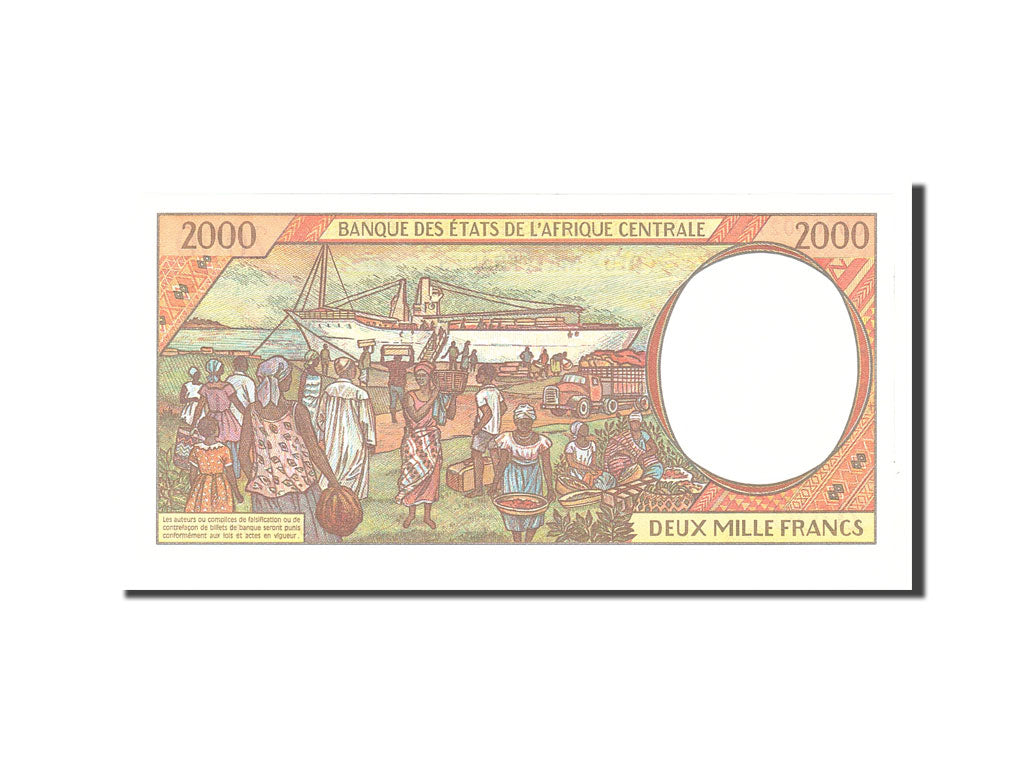 Billet, États de l'Afrique centrale, 2000 Francs, 2000, Undated, KM:103Cg, NEUF
