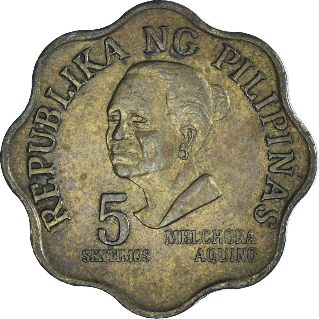 Moneta, Filipiny, 5 Sentimos, 1975