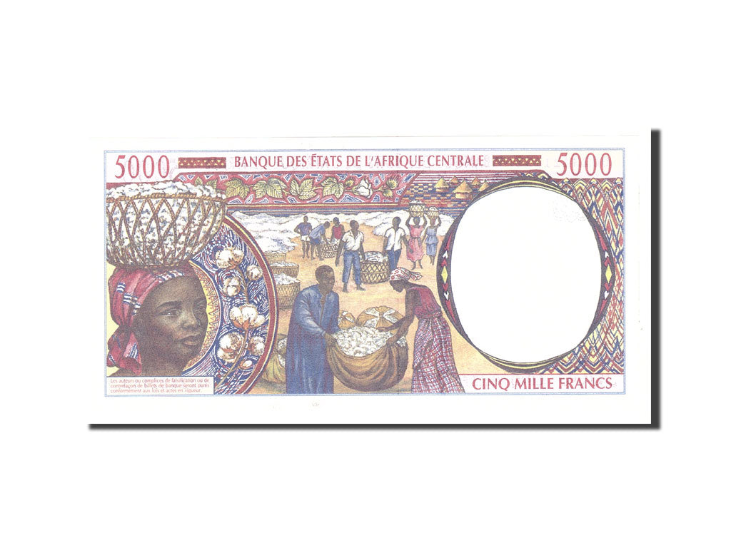 Banknote, Central African States, 5000 Francs, 2000, Undated, KM:609C