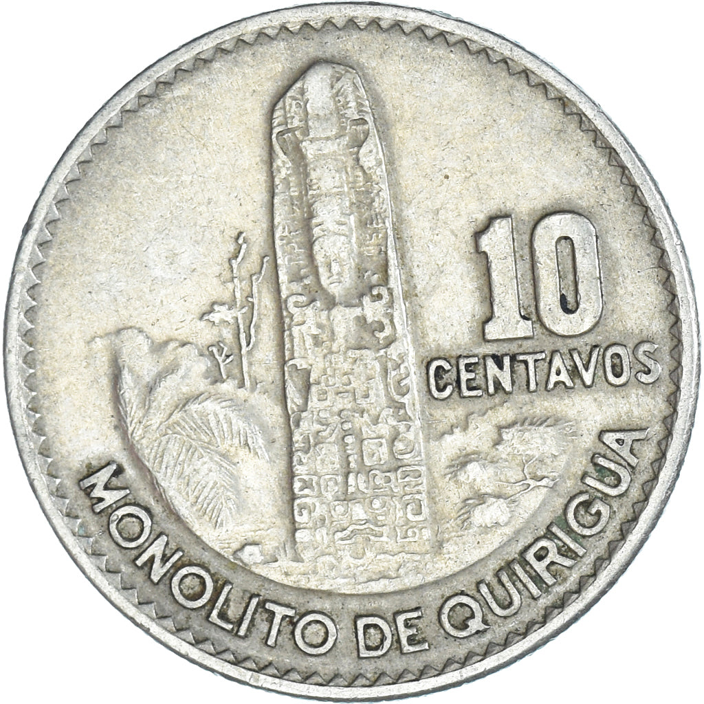Monnaie, Guatemala, 10 Centavos, 1969