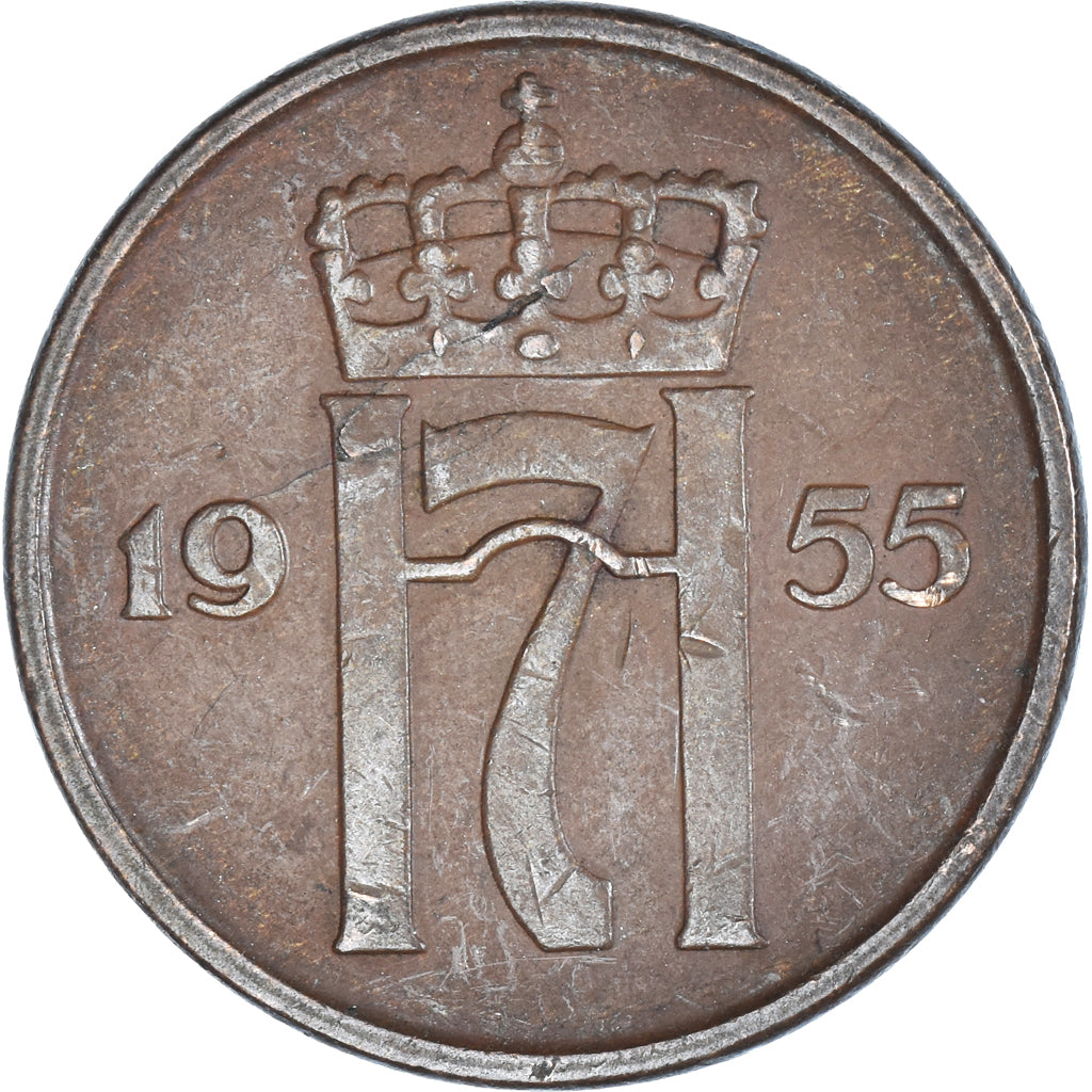 Münze, Norwegen, 5 Öre, 1955