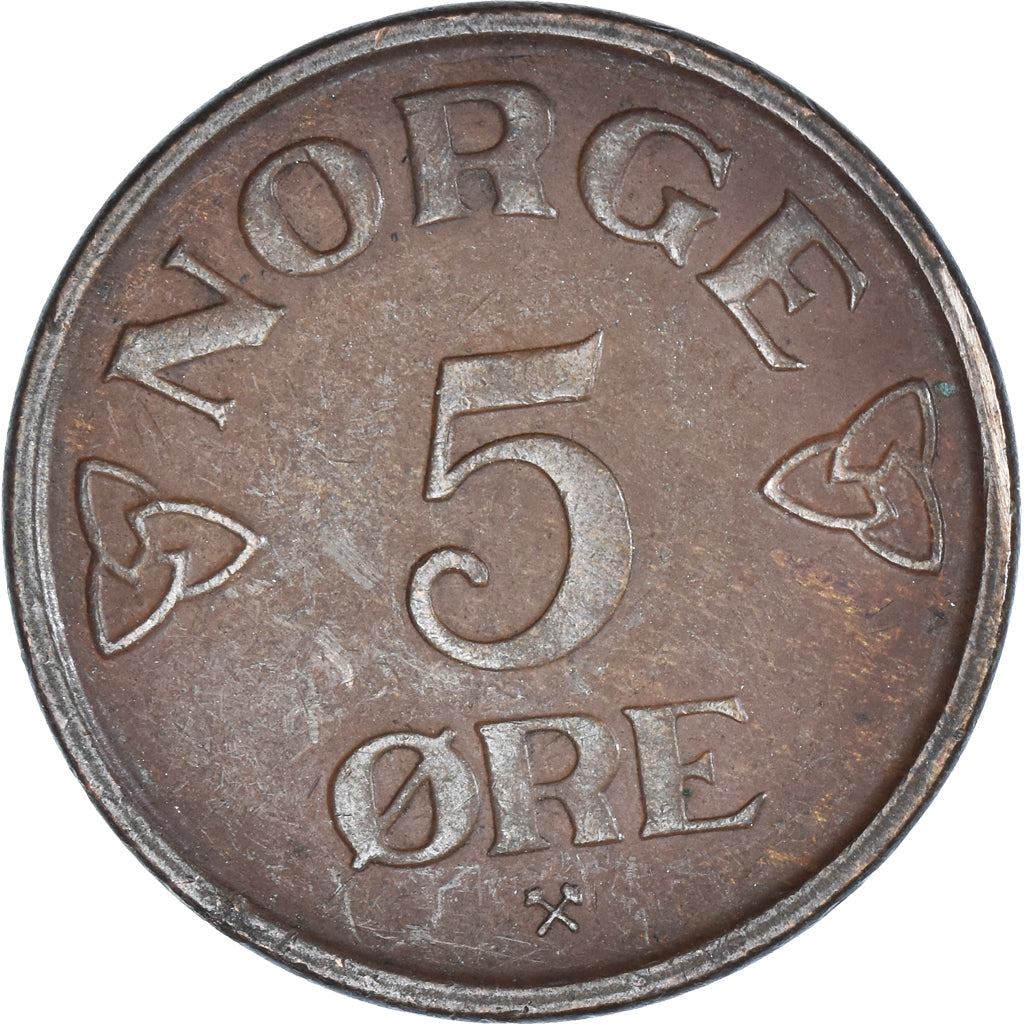 Münze, Norwegen, 5 Öre, 1955