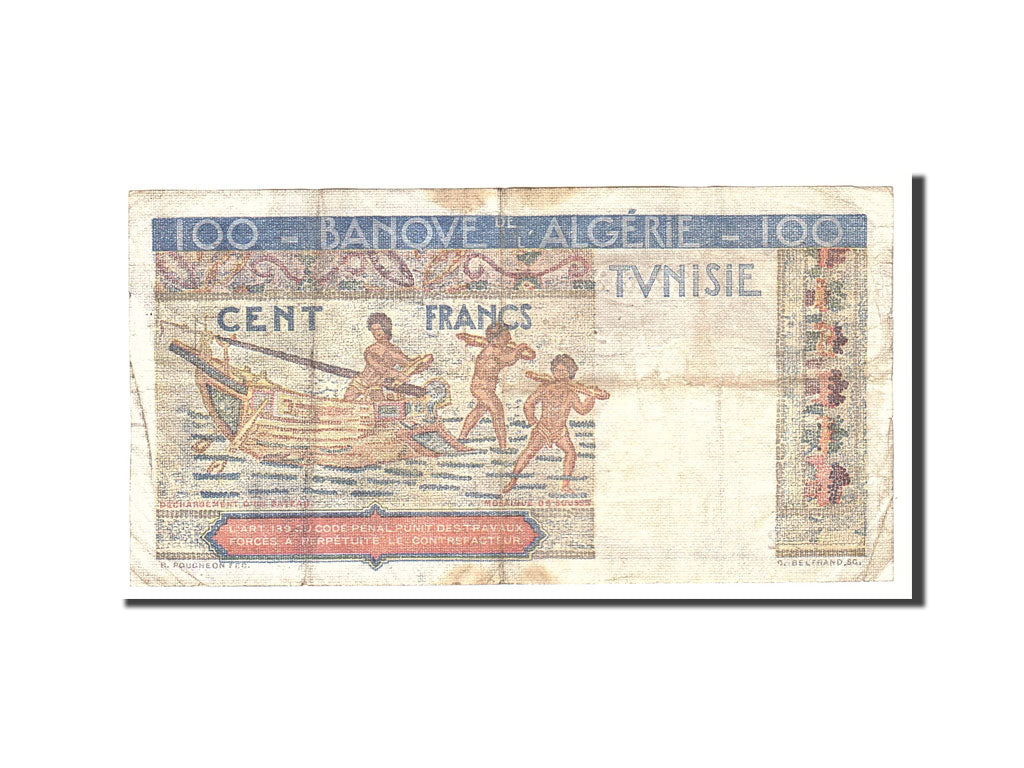 Tunisia, 100 Francs, 1948, KM:24, 1948-02-24, UNC(65-70)