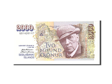 Banconote, Islanda, 2000 Krónur, 1995, KM:57a, Undated, FDS