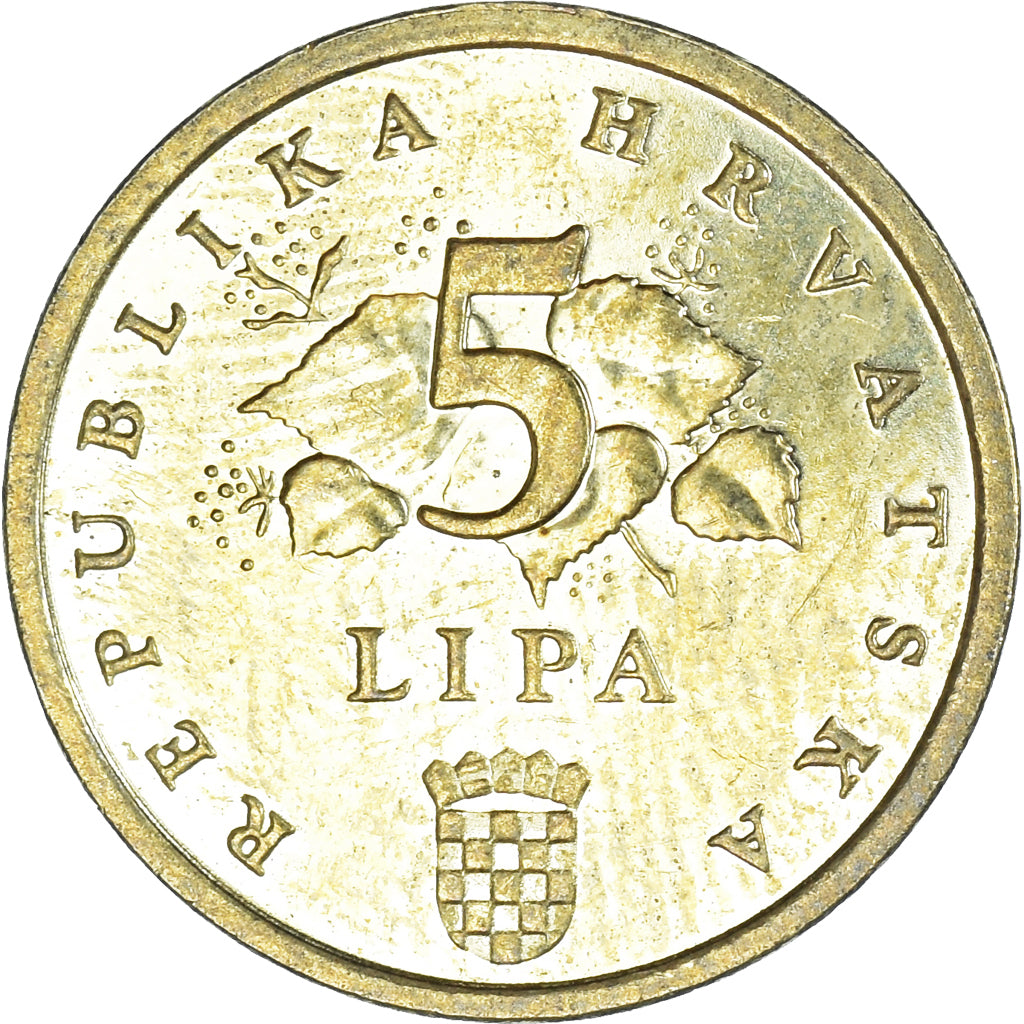 Münze, Kroatien, 5 Lipa, 2014