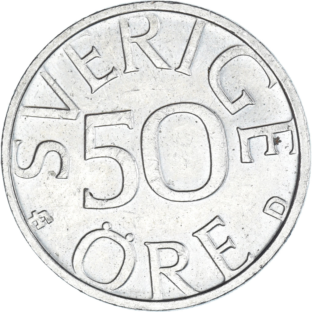 Monnaie, Suède, 50 Öre, 1987