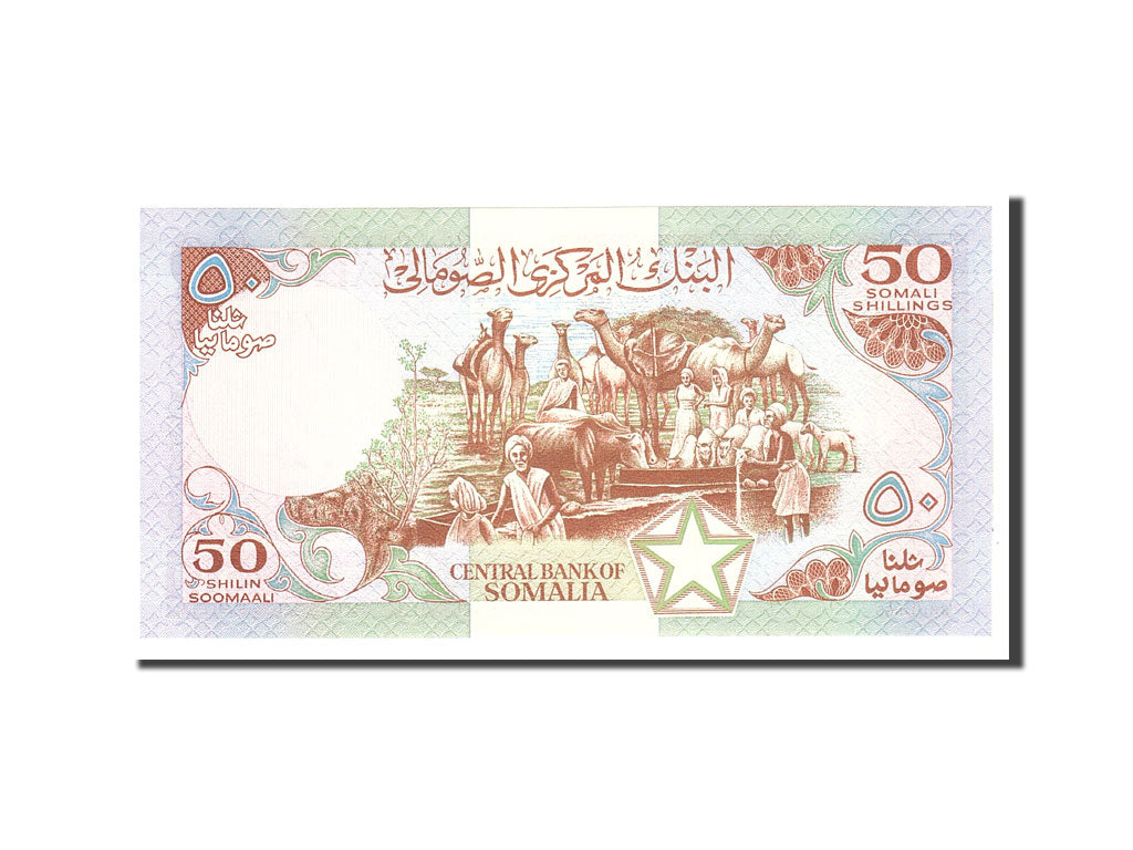 Banknote, Somalia, 50 Shilin = 50 Shillings, 1987, Undated, KM:34b, UNC(65-70)