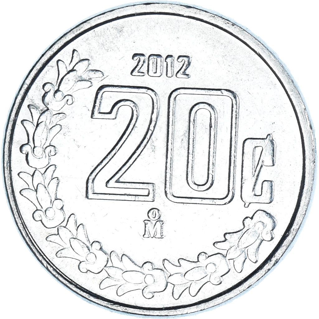 Coin, Mexico, 20 Centavos, 2012