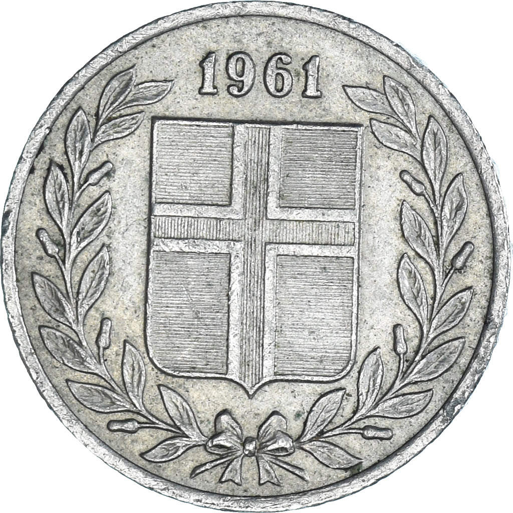 Coin, Iceland, 25 Aurar, 1961