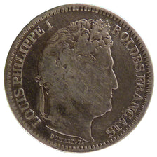 FRANCE, Louis-Philippe, 2 Francs, 1834, Paris, KM #743.1, F(12-15), Silver,...