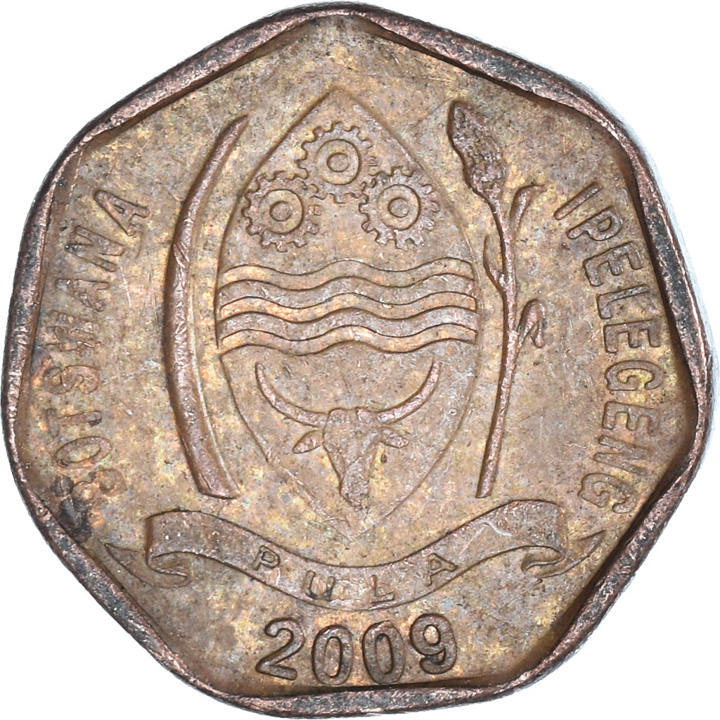 Coin, Botswana, 5 Thebe, 2009