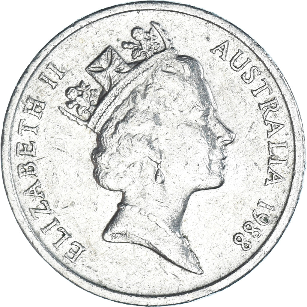Coin, Australia, 5 Cents, 1988
