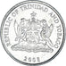 Moneda, TRINIDAD & TOBAGO, 25 Cents, 2008