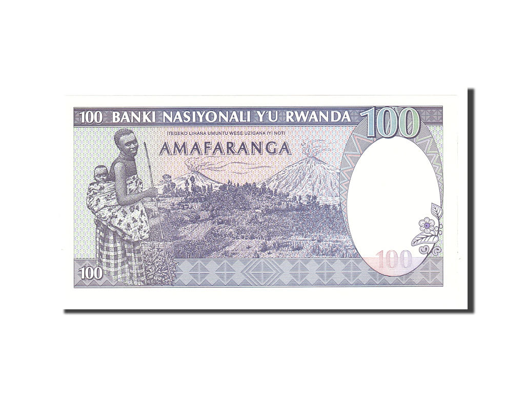 Banknote, Rwanda, 100 Francs, 1989, 1989-04-24, KM:19, UNC(65-70)
