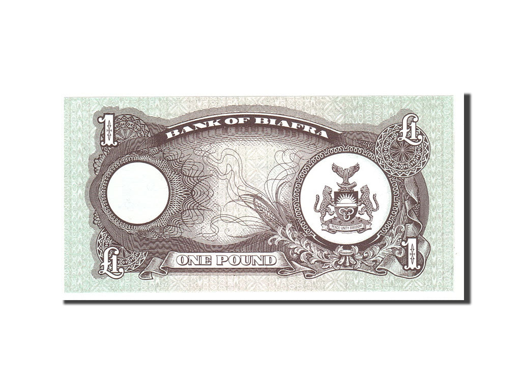 Banconote, Biafra, 1 Pound, 1968, KM:5a, Undated, FDS