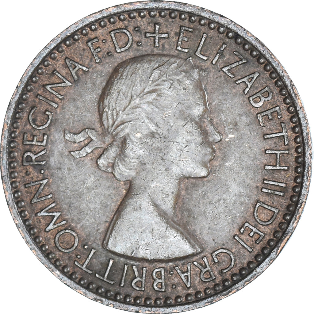 Coin, Great Britain, Farthing, 1953