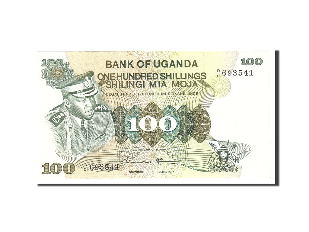 Uganda, 100 Shillings, 1982, KM:19a, Undated, UNC(65-70)