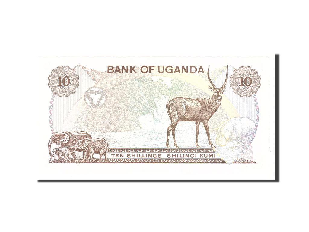 Uganda, 10 Shillings, 1979, KM:11b, Undated, UNC(65-70)