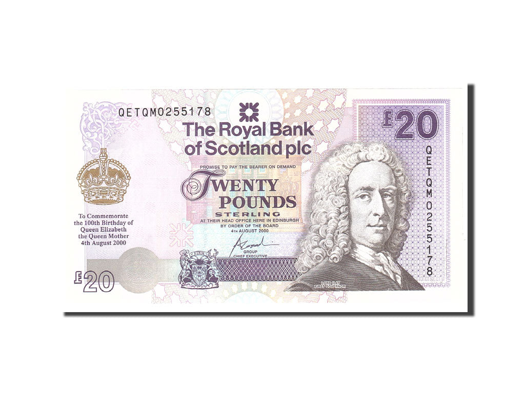 Banknote, Scotland, 20 Pounds, 2000, 2000-08-04, KM:361, UNC(65-70)
