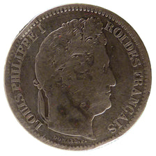 FRANCE, Louis-Philippe, 2 Francs, 1845, Rouen, KM #743.2, VF(20-25), Silver,...