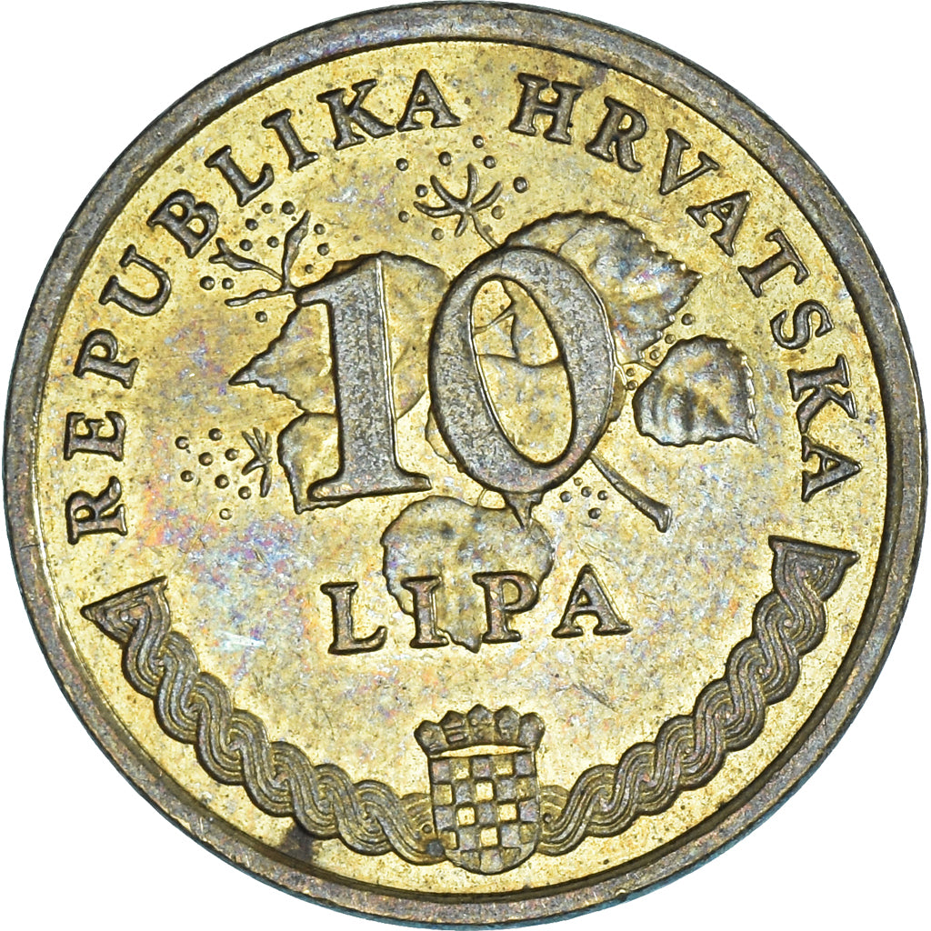Moneta, Chorwacja, 10 Lipa, 2001