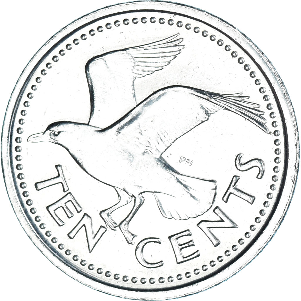 Moneda, Barbados, 10 Cents, 2008