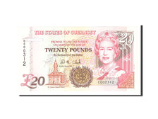 Guernsey, 20 Pounds, 1996, KM:58b, Undated, UNC(65-70)
