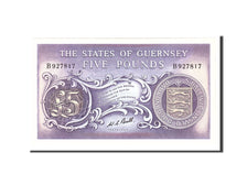 Banconote, Guernsey, 5 Pounds, 1969, KM:46c, Undated, FDS
