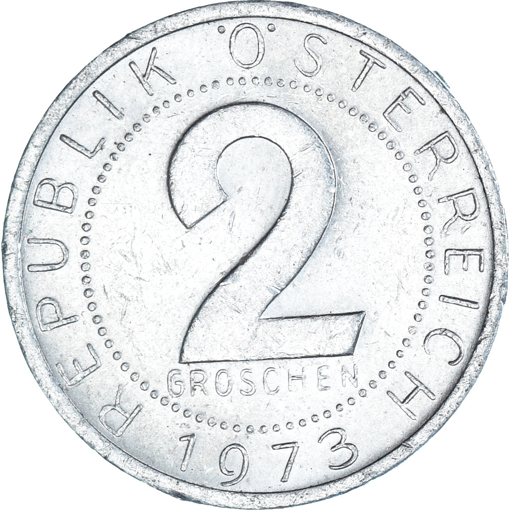 Coin, Austria, 2 Groschen, 1973