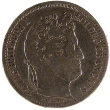 FRANCE, Louis-Philippe, 2 Francs, 1847, Paris, VF(20-25), Silver, Gadoury #520,.