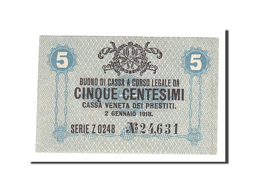 Italy, 5 Centesimi, 1918, KM:M1, 1918-01-02, UNC(63)
