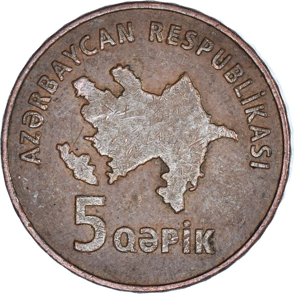 Moneta, Azerbaigian, 5 Qapik, Undated (2006)