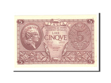 Italy, 5 Lire, 1944, KM:31b, 1944-11-23, UNC(63)