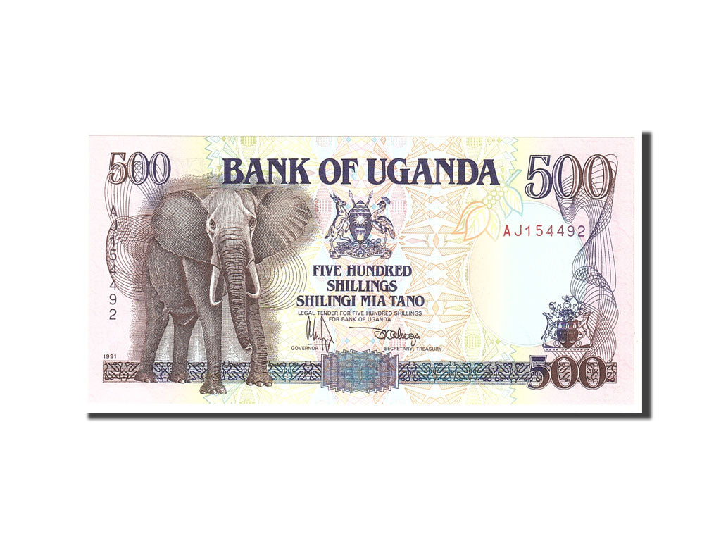 Uganda, 500 Shillings, 1991, Undated, KM:33a, UNC(65-70)