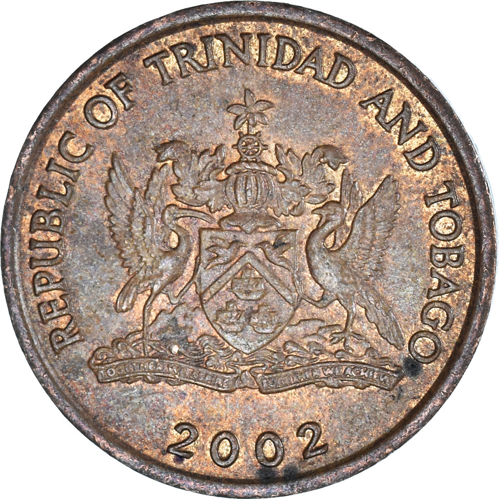 Coin, TRINIDAD & TOBAGO, 5 Cents, 2002